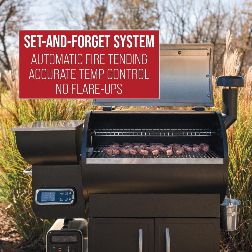 GRILLA Silverbac 2.0 Wood Pellet Grill with Wifi Controller, 692 sq in. Cooking Space, 33LB Hopper, Stainless Steel, For Grilling, Smoking, and Outdoor Cooking