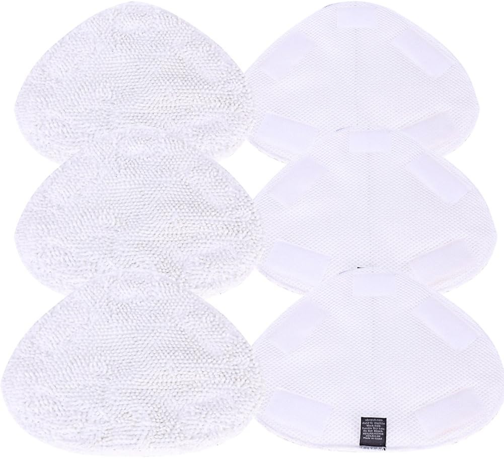 BettaWell Replacement Microfiber Steam Mop Pads for Sienna Vibe | Vortex | Sienna Aqua Series | Sienna Flex Steam Mops Replace Part# SSM-3003 (Pack of 6)
