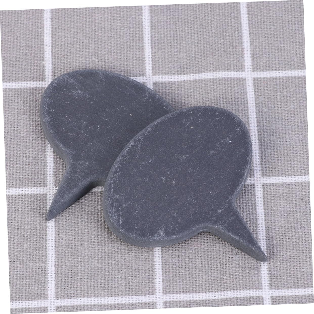 Slate Plant Labels 10pcs Oval Black Reusable Markers for Gardening