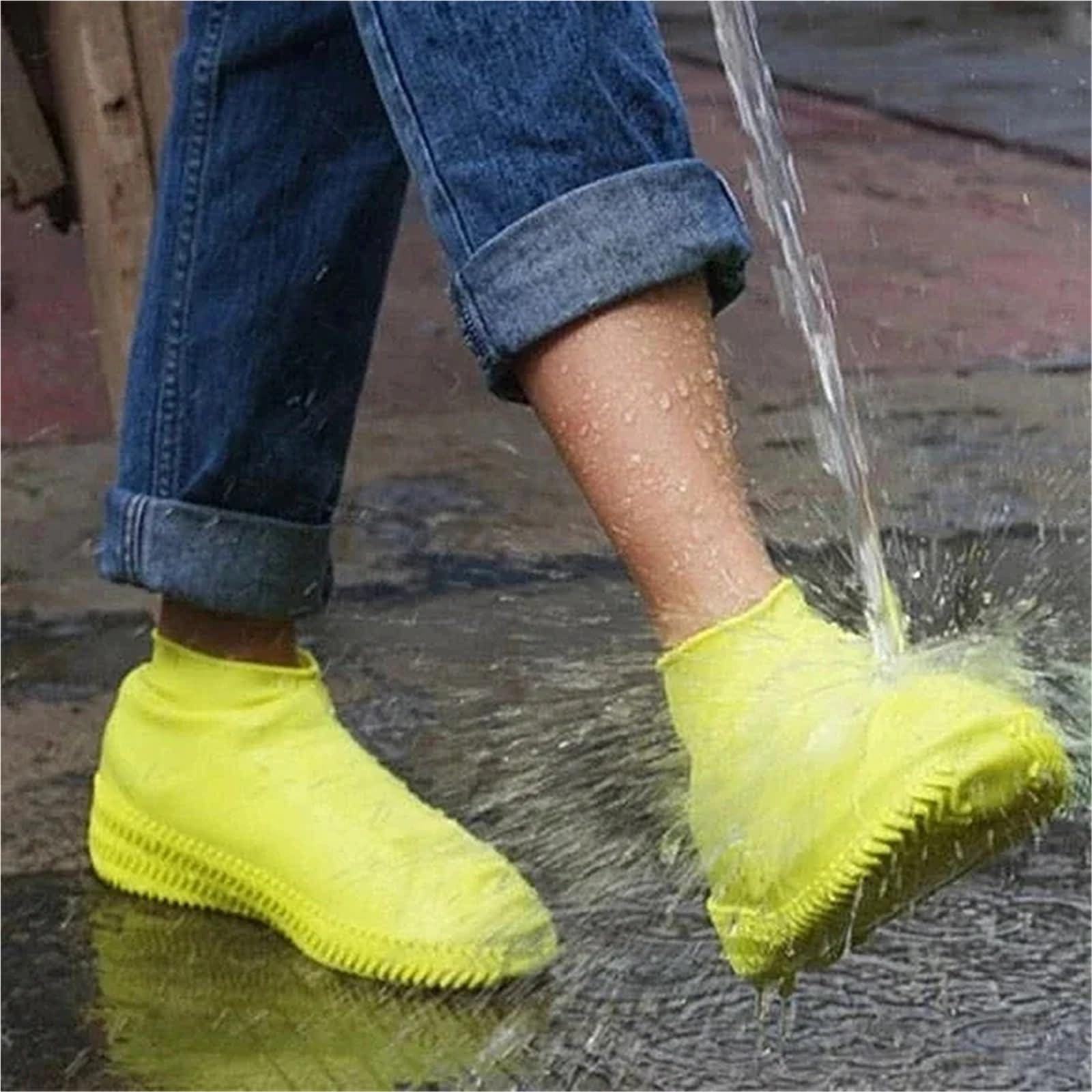 Botas impermeables, fundas de silicona for zapatos, unisex, protectores de zapatos, botas de lluvia for interiores y exteriores, reutilizables.