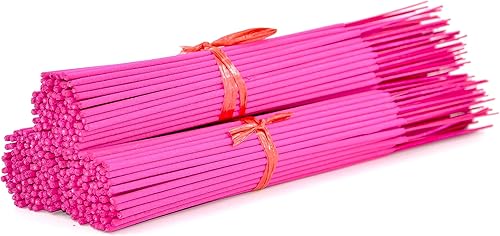 Miniatura 8 de 100 varillas de incienso sin perfume (rosa) de 11 pulgadas, 100% natural de joss y bambú de 11 pulgadas en blanco punk, para hacer incienso de