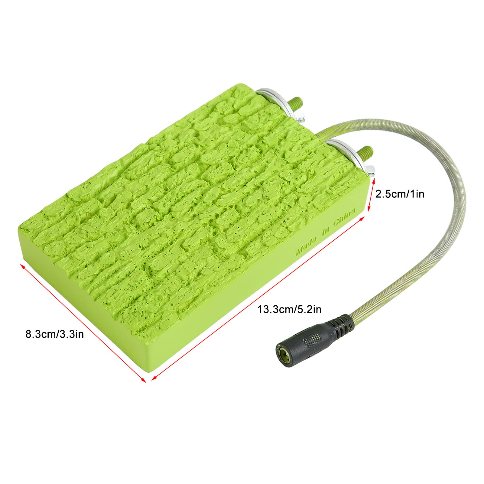 Topiky Plate-Forme Chauffante pour Perchoir à Oiseaux, Température Constante 5 W sans Danger pour Petits Animaux de Compagnie, Accessoires de Cage, Jouets d'exercice pour Perroquets, Perruches,(EU)
