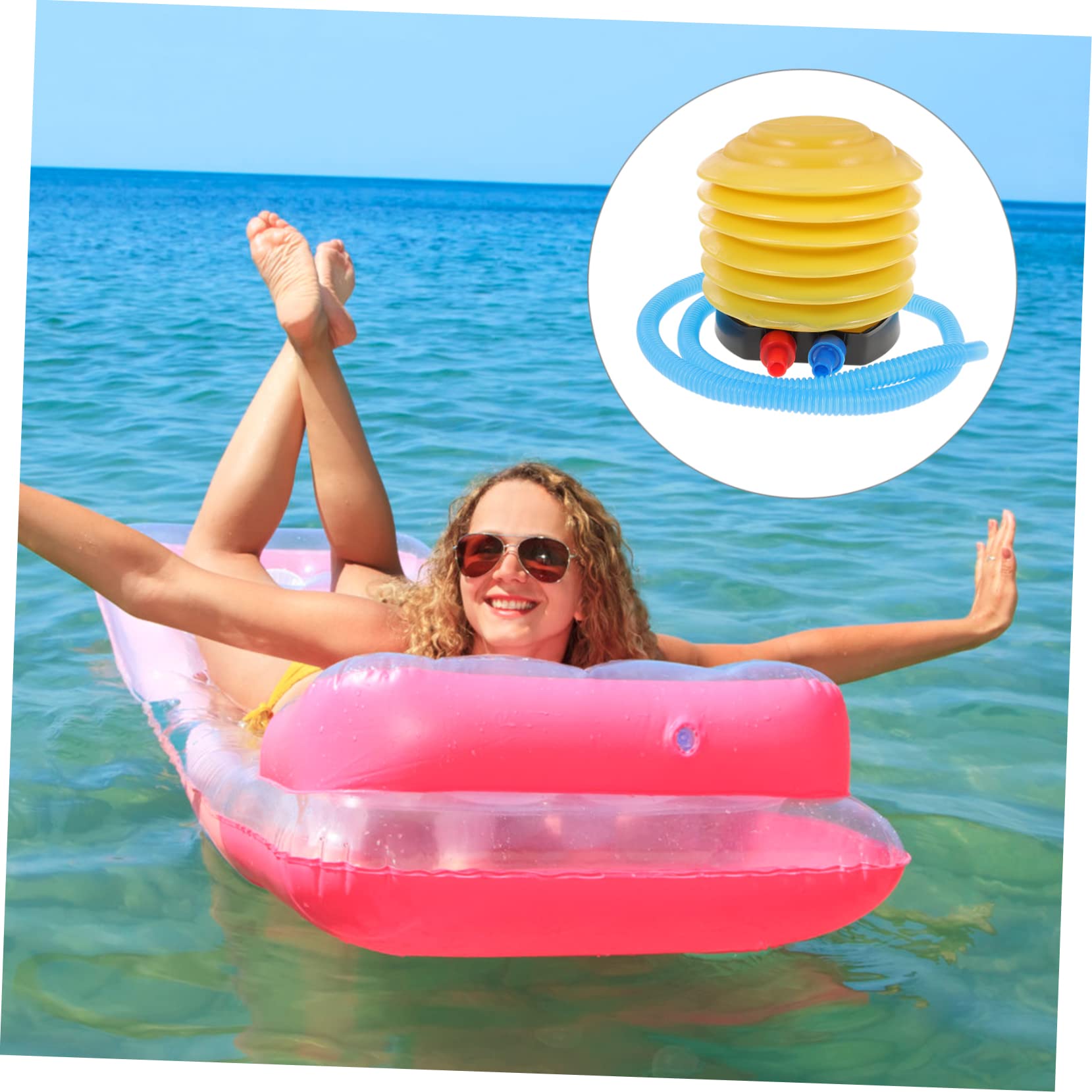 CIYODO 4pcs Foot Pump Inflation Sport Balls Foot Pumps Boat Foot Pump Exercise Ball Pump Air Inflatable Mattress Pump Foot Pump for Inflatables Portable Inflatables Pump Balloon