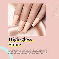 Vista 5 de Beetles - Esmalte para uñas en gel color rosado natural y neutro "Bella Light" para manicura permanente, para lámpara led, apto para todas