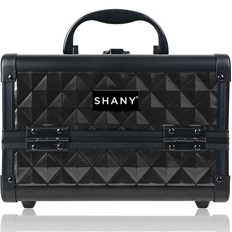 Maleta de maquiagem SHANY com espelho, bandejas, divisórias e fechaduras – Twilight