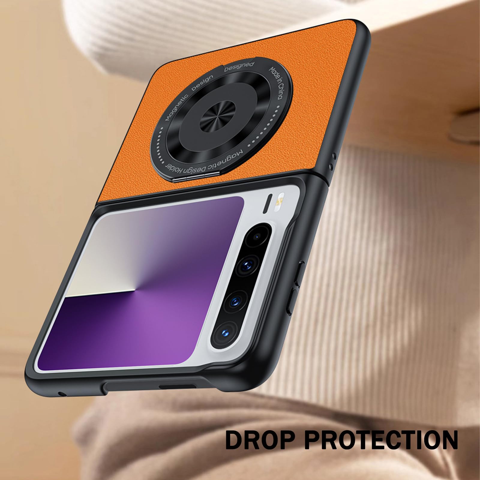 Amazon.com: HaoLMi-Leather Case for Huawei Pura X, Anti-Scratch