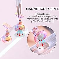 Vista 3 de Makartt Soporte de uñas para uñas a presión, práctica de pintura artística, soporte magnético para pintar uñas, soporte para diseños de uñas