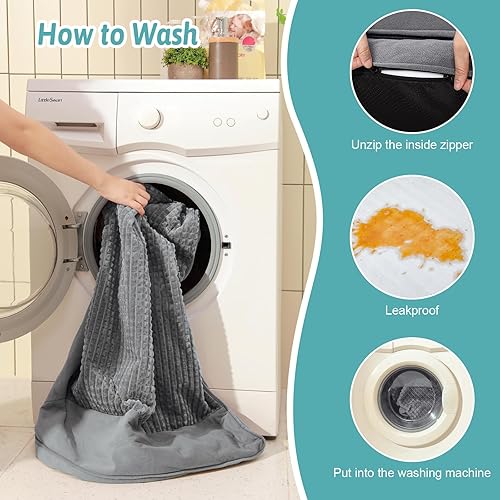 Miniatura 8 de Cama ortopédica para perro, sofá XL para mascotas para perros medianos o grandes, sofá de espuma de gran apoyo con funda de forro impermeable,