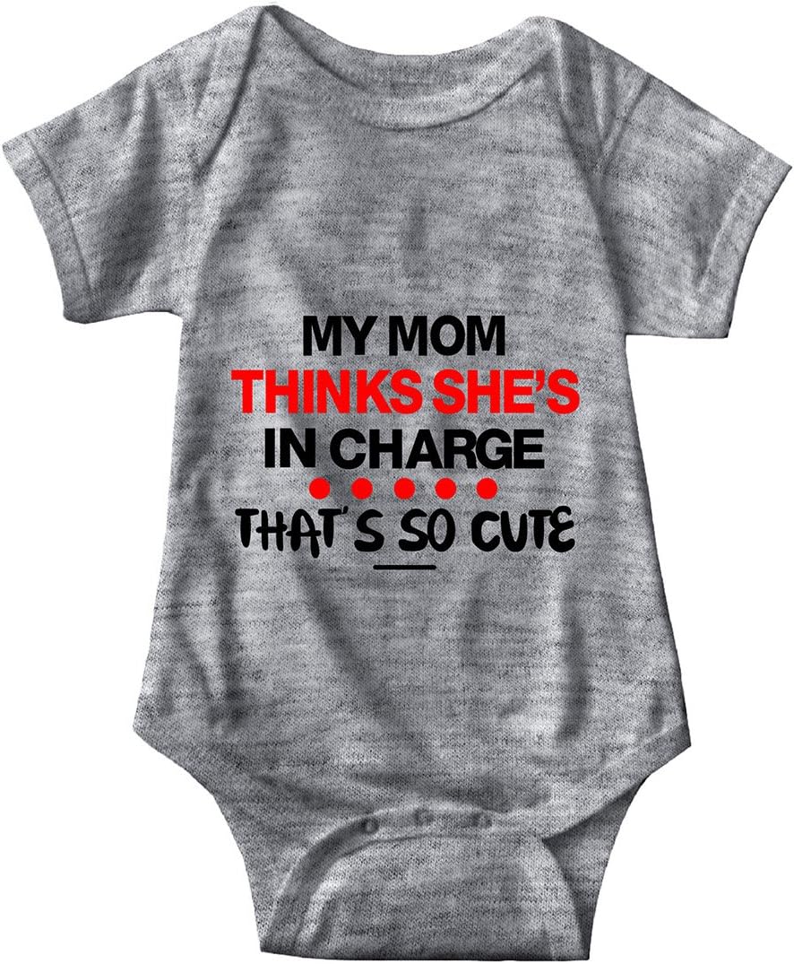 Sarcastic ME My Mom Thinks She's in Charge Unisex Infant Onesie Funny Hilarious Baby Gift