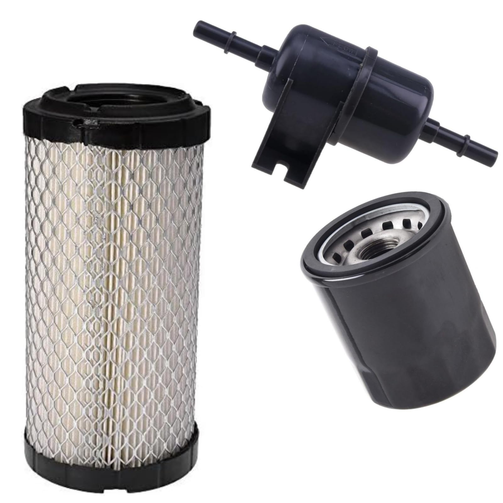 Fuel Filter AM117584 AM118131 Oil Filter Air Filter kits Compatible with John Deere Gators Series STRAIGHT BLADE RSX 825E 825I 825M 825M S4