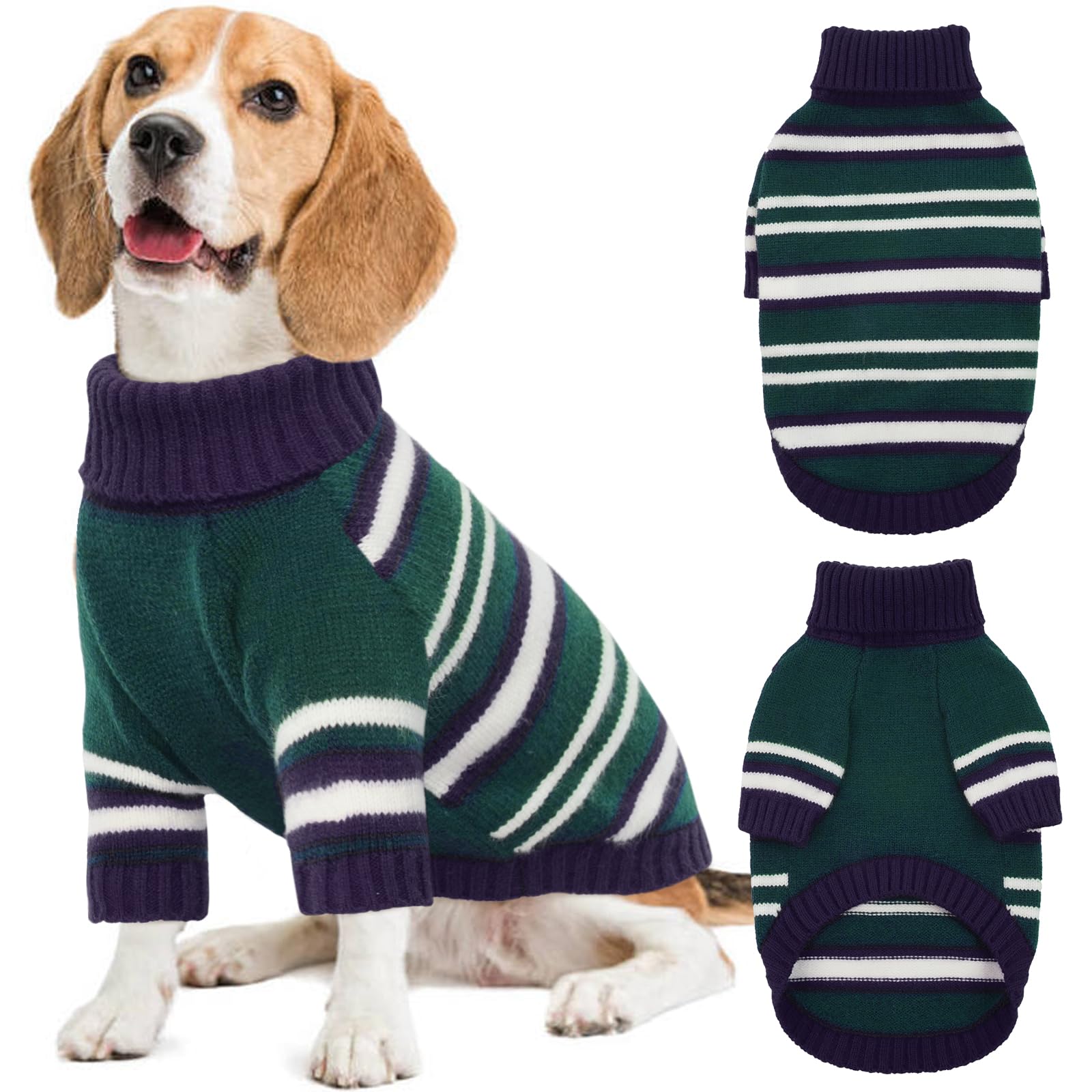 Kuoser M Dog Jumper Medium, Sweater Warm, Knitted Pullover Christmas
