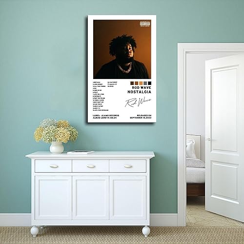 Miniatura 4 de Póster de Rod Wave Limited - Póster de Nostalgia, póster de lienzo para decoración de pared, pinturas para sala de estar, dormitorio, sin marco,