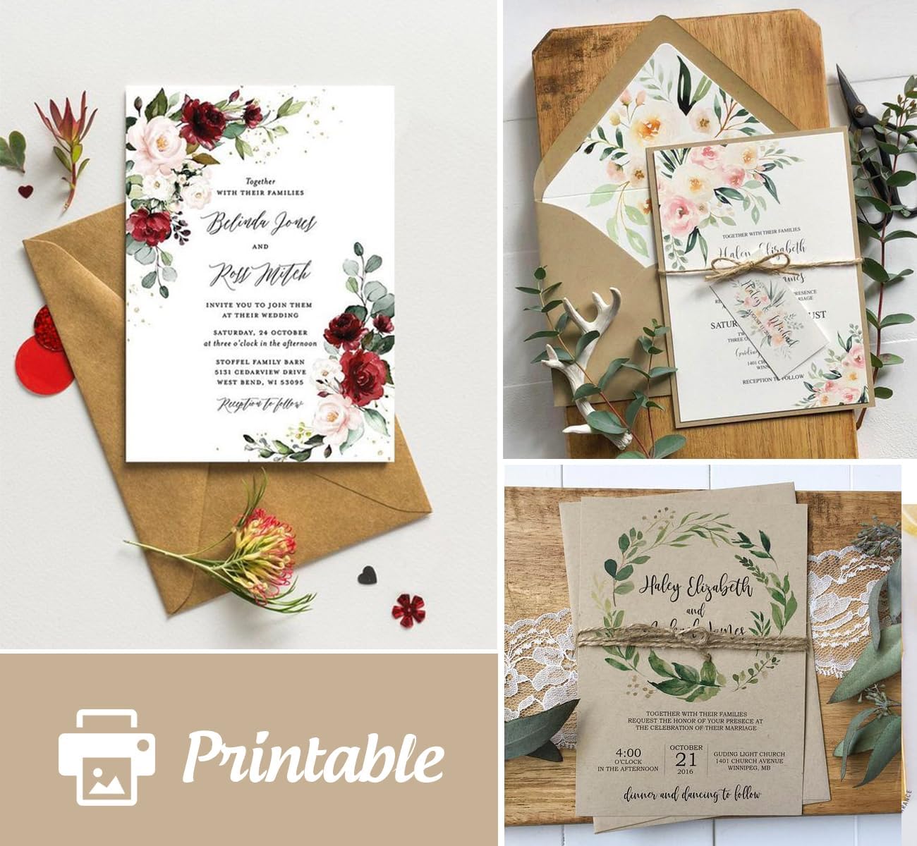 Mocraft 30 Craft Cards and Envelopes for Card Making - Blank Greeting, Postcards, Thank You, Baby Shower, Wedding 7 71gnI1niS9L. AC SL1300