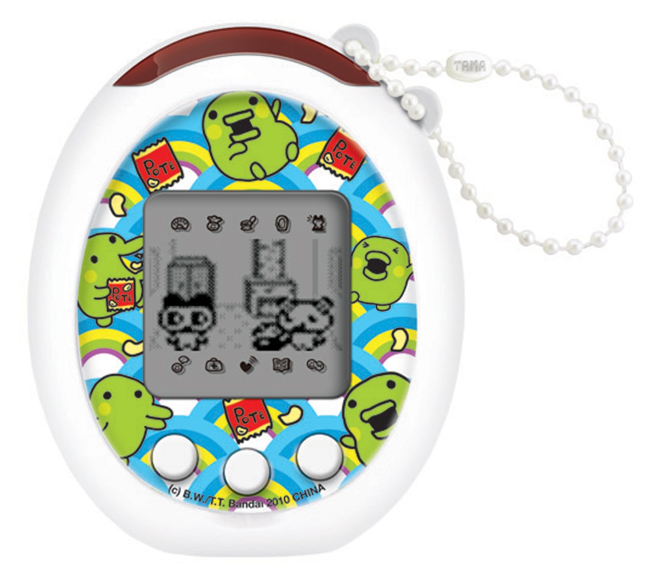 たまごっち　TamaTown Tama-Go TamaTown by Piero Lorenzo Tama-Go - White with Kuchipatchi