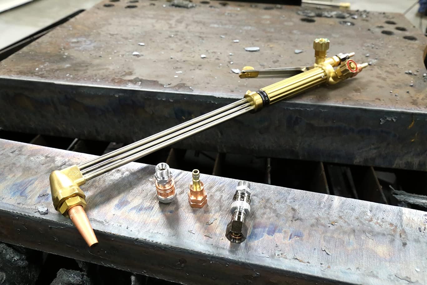 Koike MK150 Heavy Duty Oxy-Fuel Hand Torch, 90 DEG Head, w/Size 2 Cutting Tip (Propylene Kit)