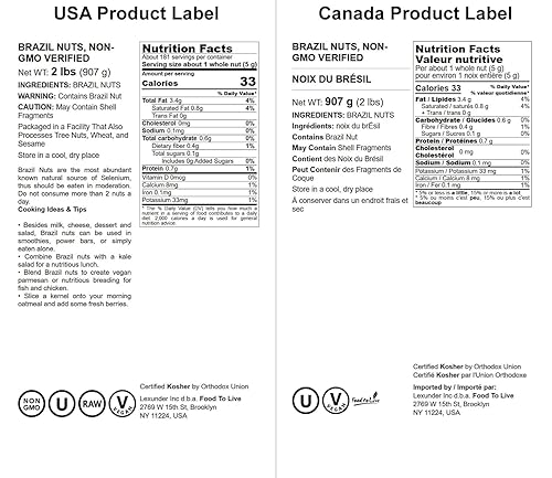 Miniatura 6 de Nueces de Brasil orgánicas Food to Live (crudas, sin cáscara)