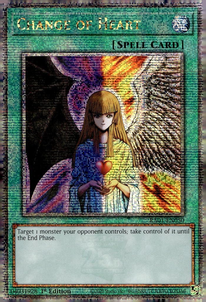 Change of Heart (Quarter Century Secret Rare) - RA01-EN050 - Quarter Century Secret Rare - 1st Edition