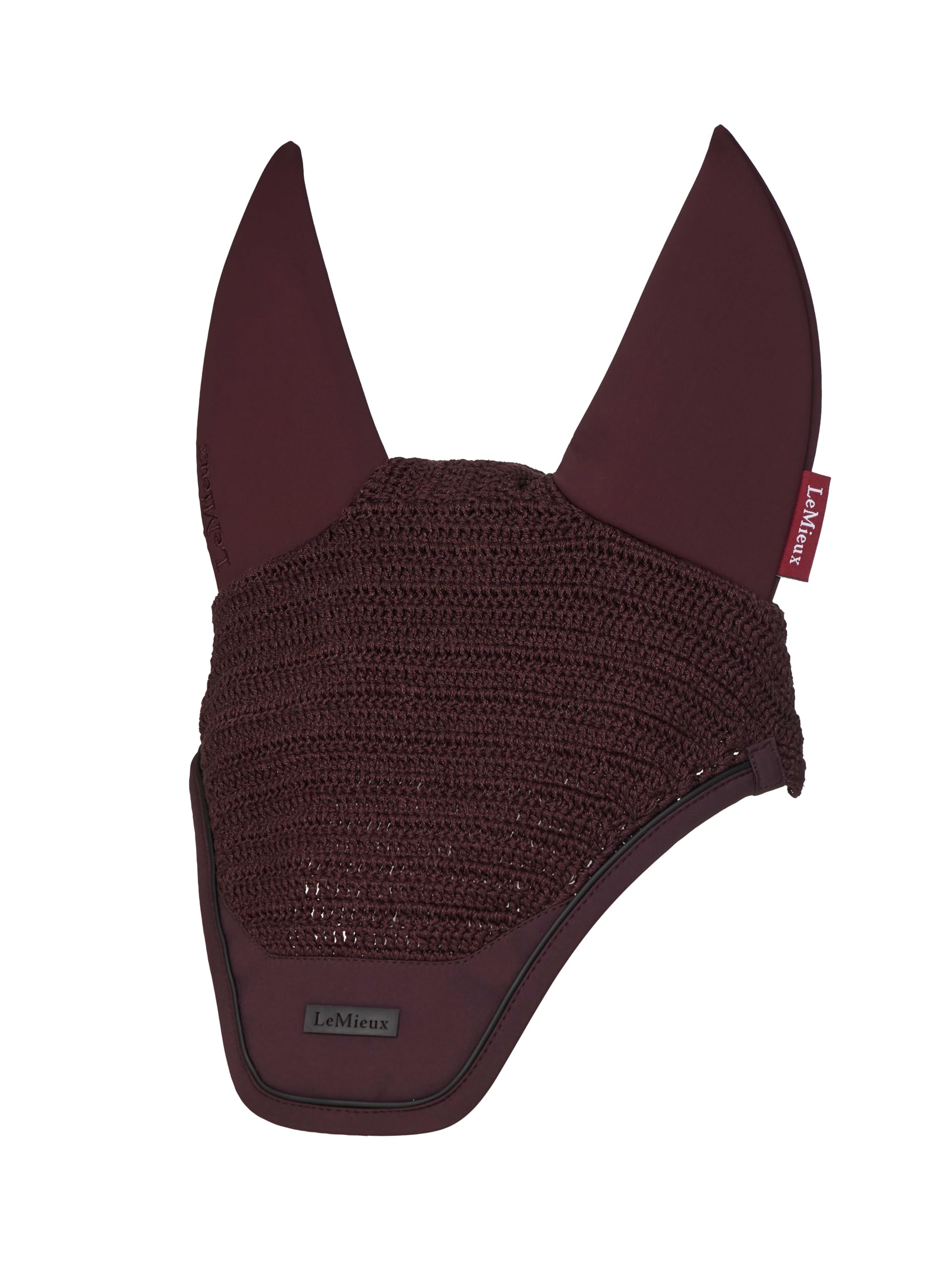 LeMieux Essence Acoustic Fly Hood - Sound Proof Micro-Foam - Damson - X-Large