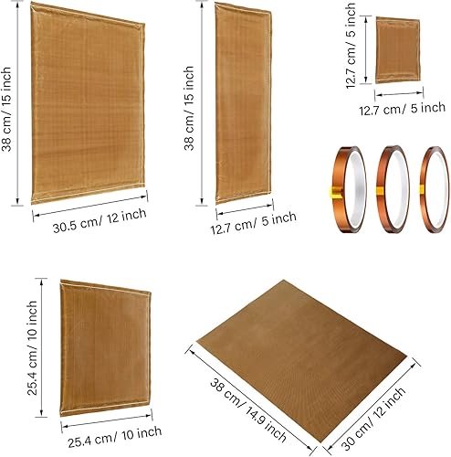 Miniatura 2 de Kit de herramientas de almohada de prensa de calor, incluye 4 alfombrillas de almohada de transferencia de prensado de calor, 6 hojas de