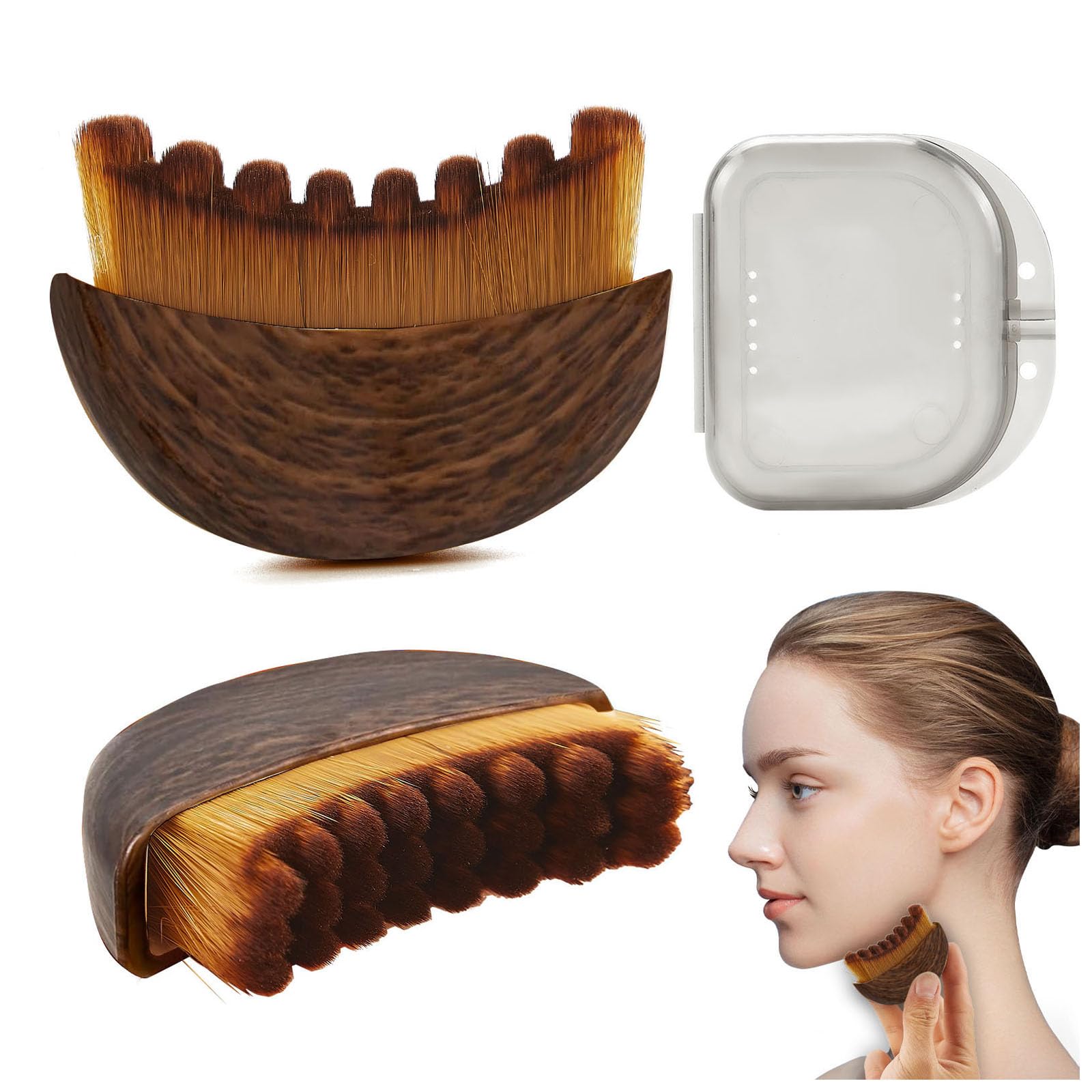 Lymphatic Contour Face Brush,Dry Brushing Face Brush,Lymphatic Drainage Massager for Face Chin & Jawline Sculpting And Relieve Fatigue