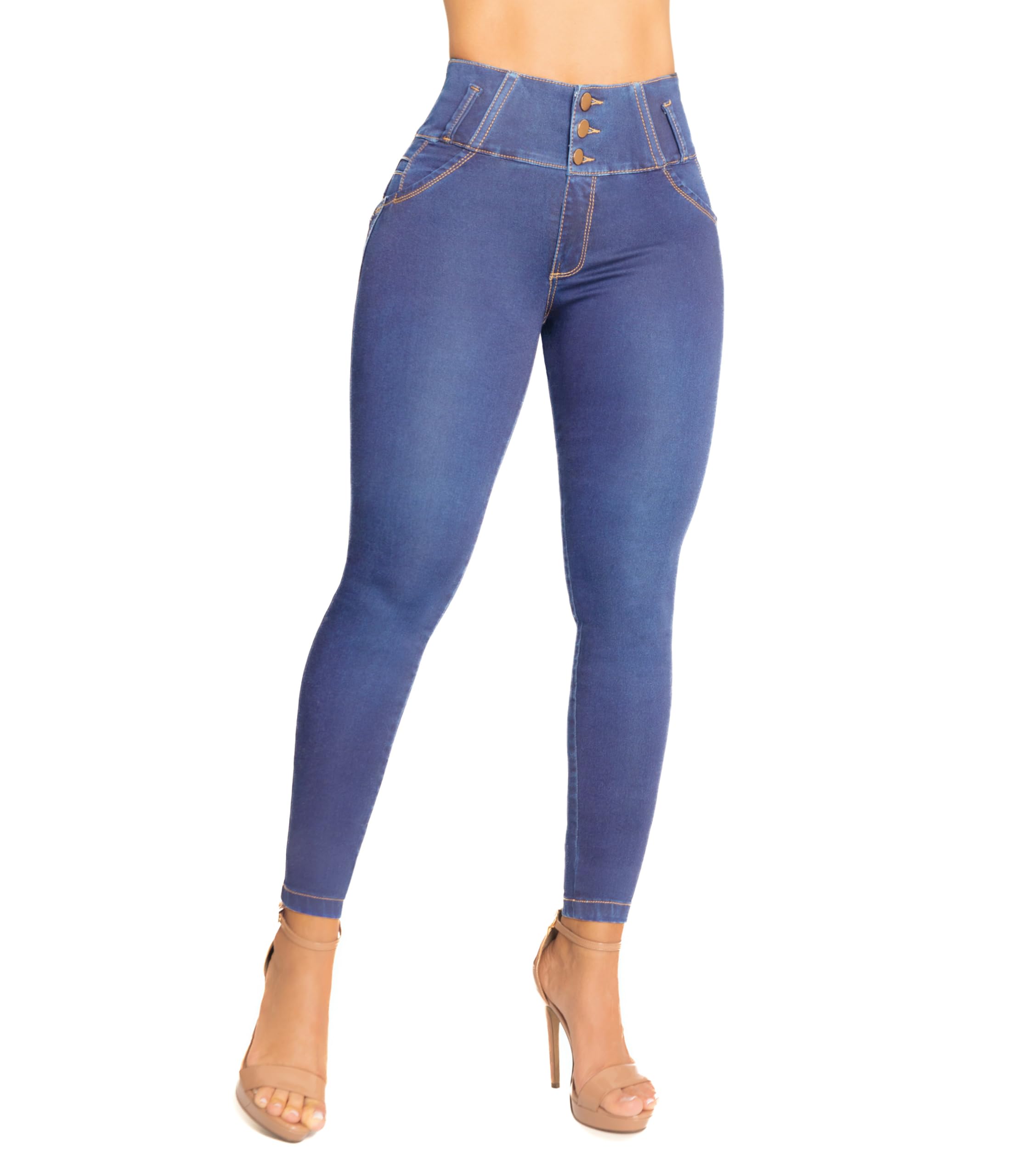 Bula, High Waist Butt Lifting Skinny Jeans - Shape wear Pantalones Colombianos Levanta Cola