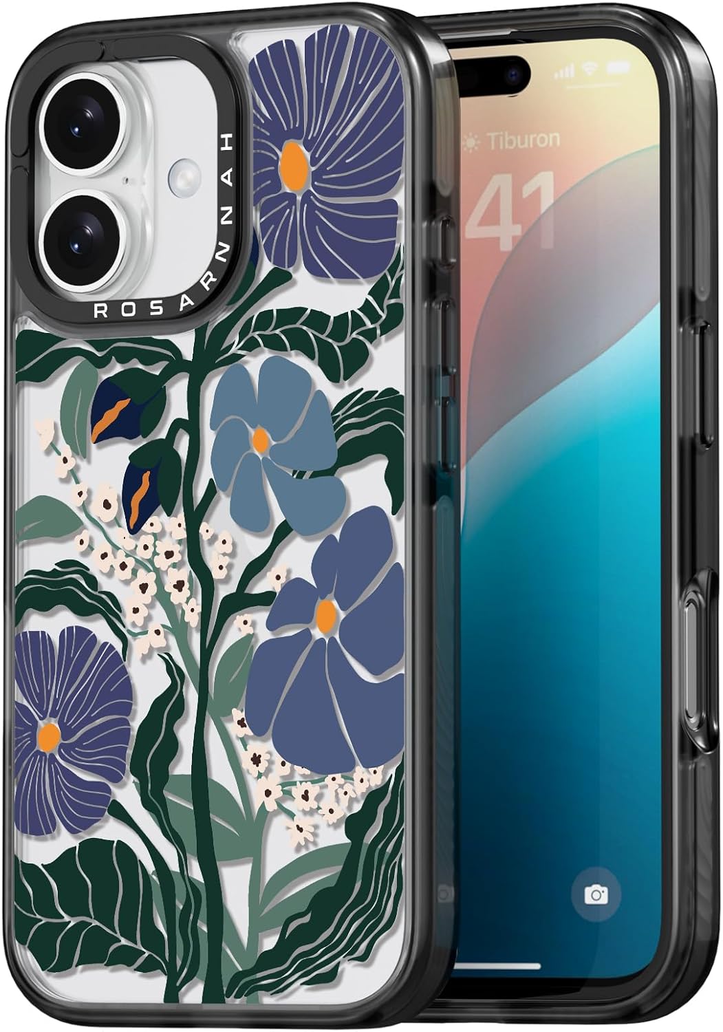 Compatible for iPhone 16 Case Cute – Durable Shockproof 6.6 ft Drop Impact Phone Case – Black Funny Passiflora Caerulea Design for iPhone 16 6.1″ Compatible for iPhone 16 Case Cute – Durable Shockproof 6.6 ft Drop Impact Phone Case – Black Funny Passiflora Caerulea Design for iPhone 16 6.1″