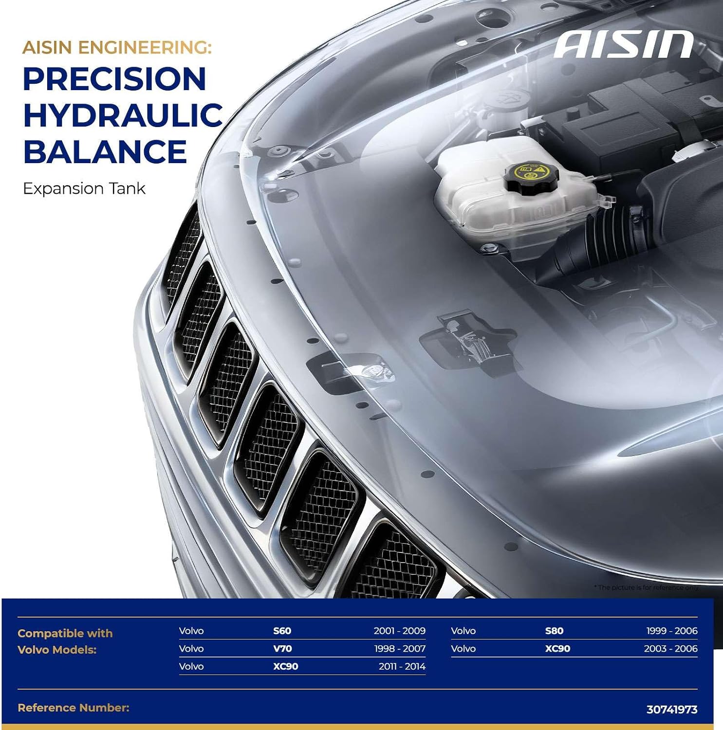 AISIN AFTERMARKET EXTVL-00113 Coolant Reservoir Tank with Cap & Sensor
