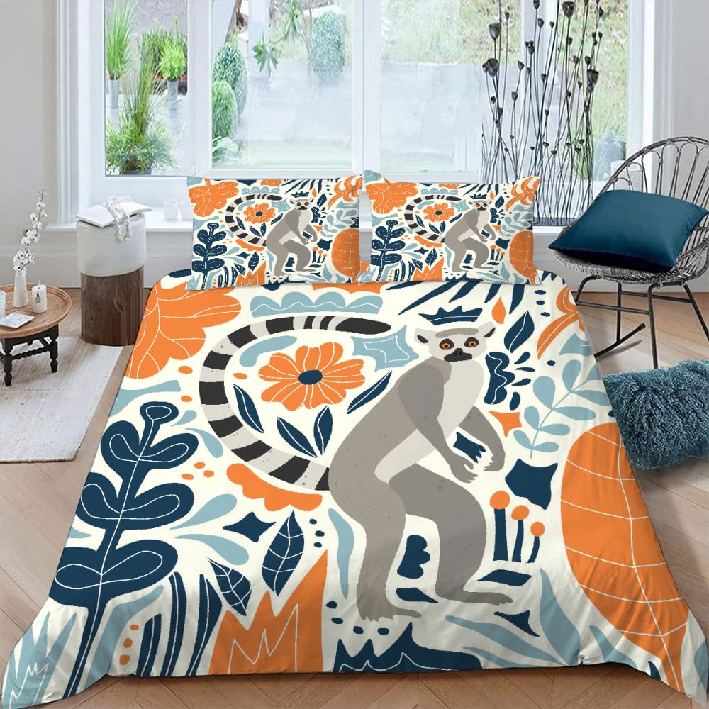 Housse de Couette 220x240 avec 2 Taies d'Oreiller 65x65 Lit 3D