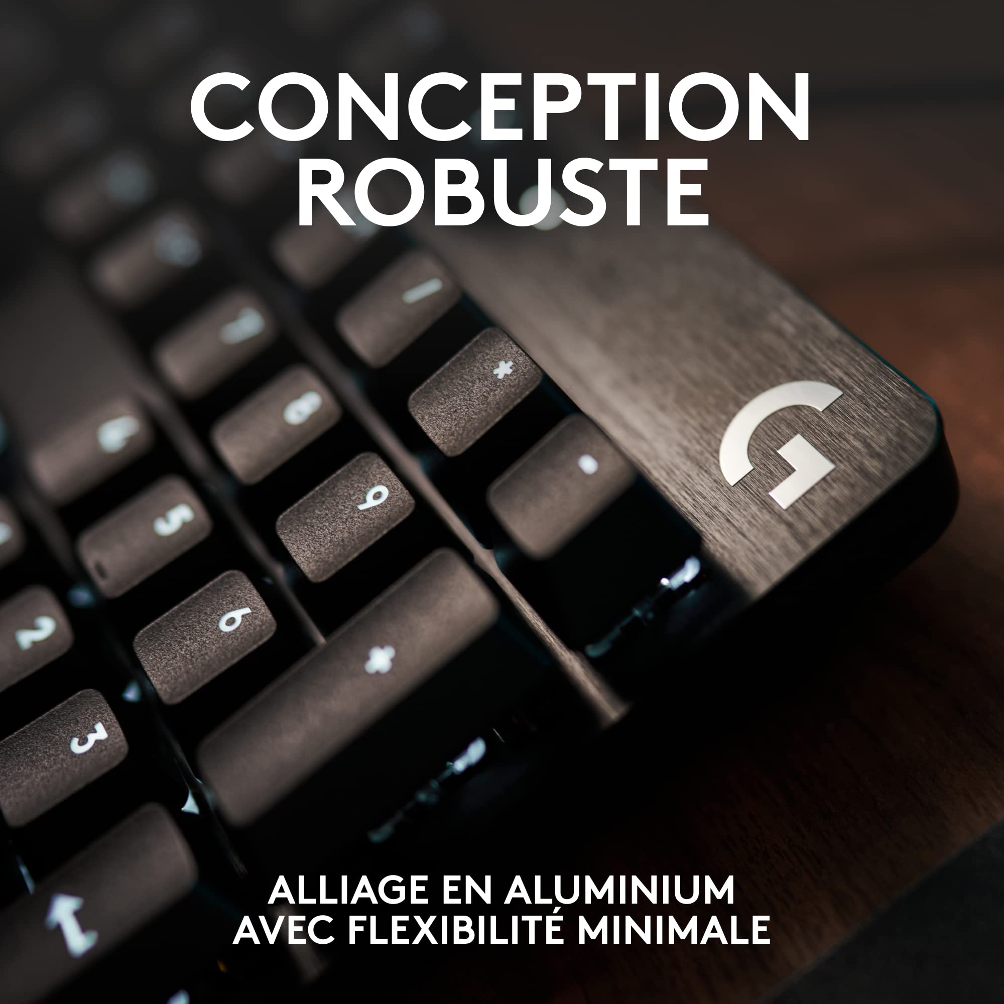 Logitech G G413 TKL SE Clavier Gaming Mécanique - Rétroéclairé avec Switches Mécaniques Tactiles, Anti-Ghosting, Compatible avec Windows, macOS, Clavier Français AZERTY - Noir