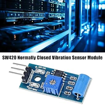 5Pcs SW420 Vibrating Sensory Module Low Frequency Motion Detection Application Vibrating Switcher for Microcontroller Low Frequency Motion Detection Module Metal Switcher