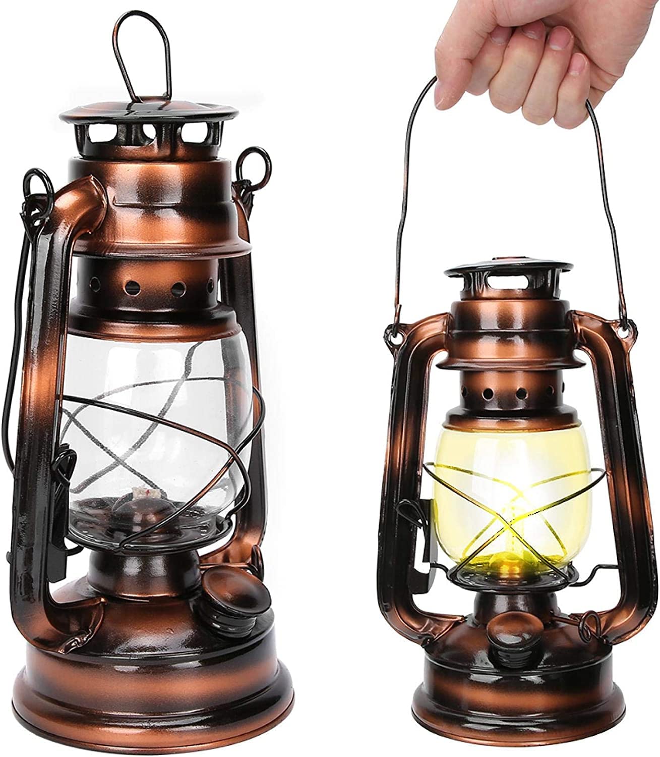 Przenośna lampa olejowa Hurricane Lamp Classic do oświetlenia wewnątrz i na zewnątrz, kempingu