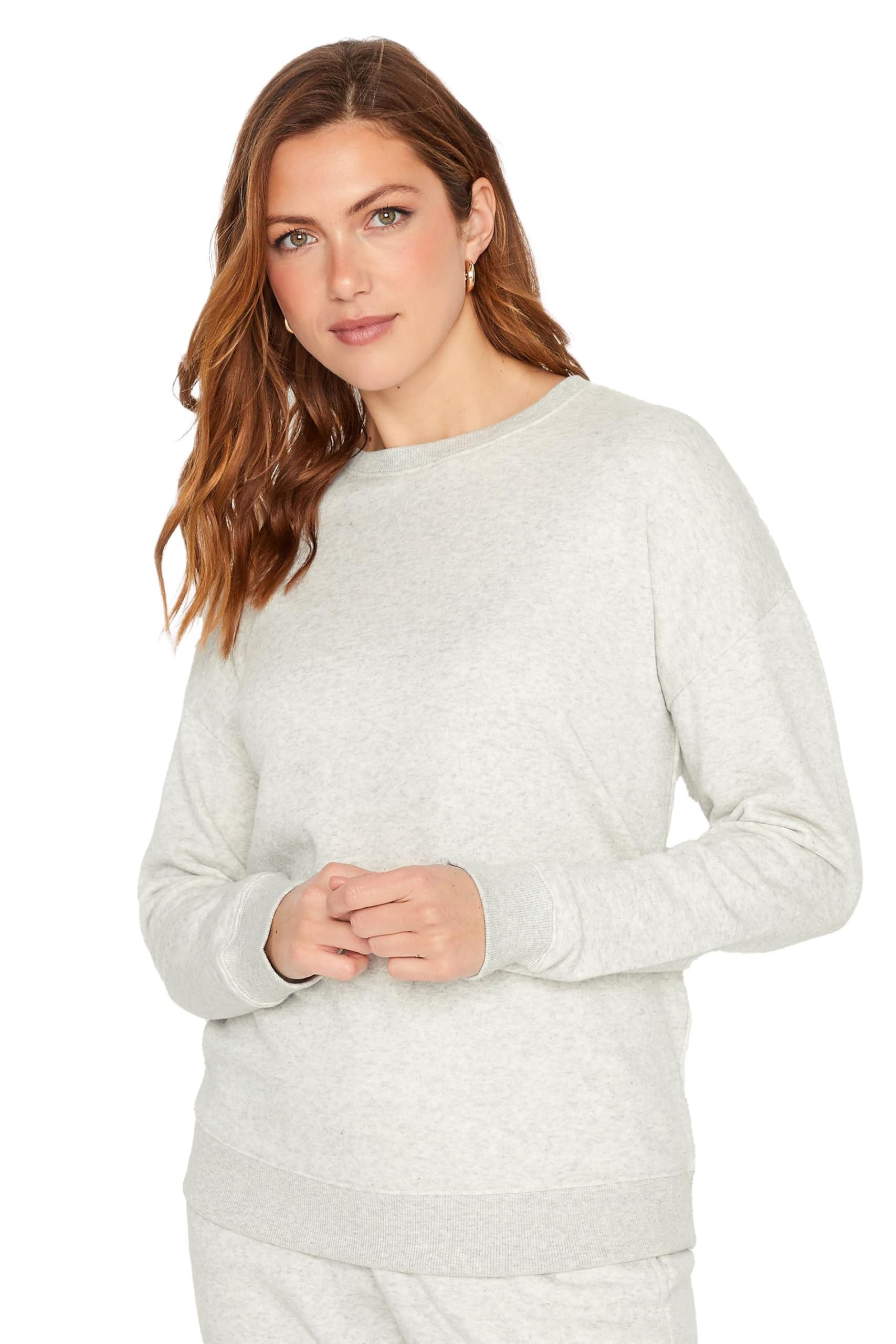 Long Tall Sally - Lts Tall Long Sleeve Sweatshirt - Women's Light Grey