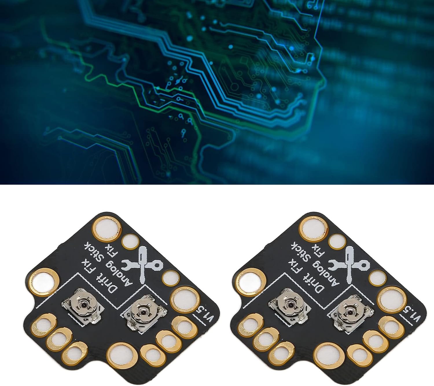 2pcs Gamepad Joystick Drift Repair Board, Controller Analog Stick Drift Fix Mod, Game Controller Calibration Plate, for Game Controllers