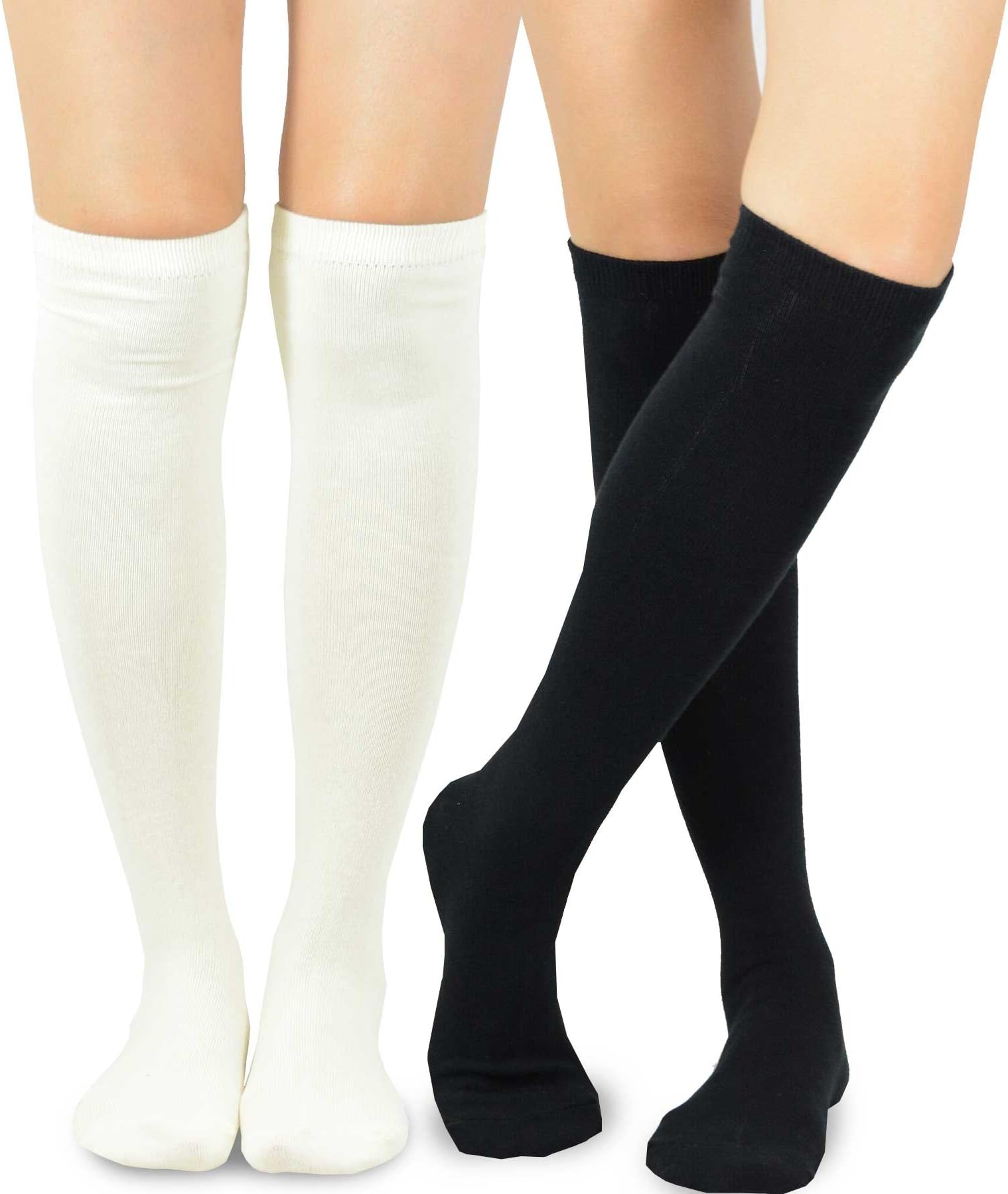 Fashionable Cotton Slouchy Boot Socks for Women and Girls: Long Thigh Highs, Over-the-Knee Highs, and Knee Highs