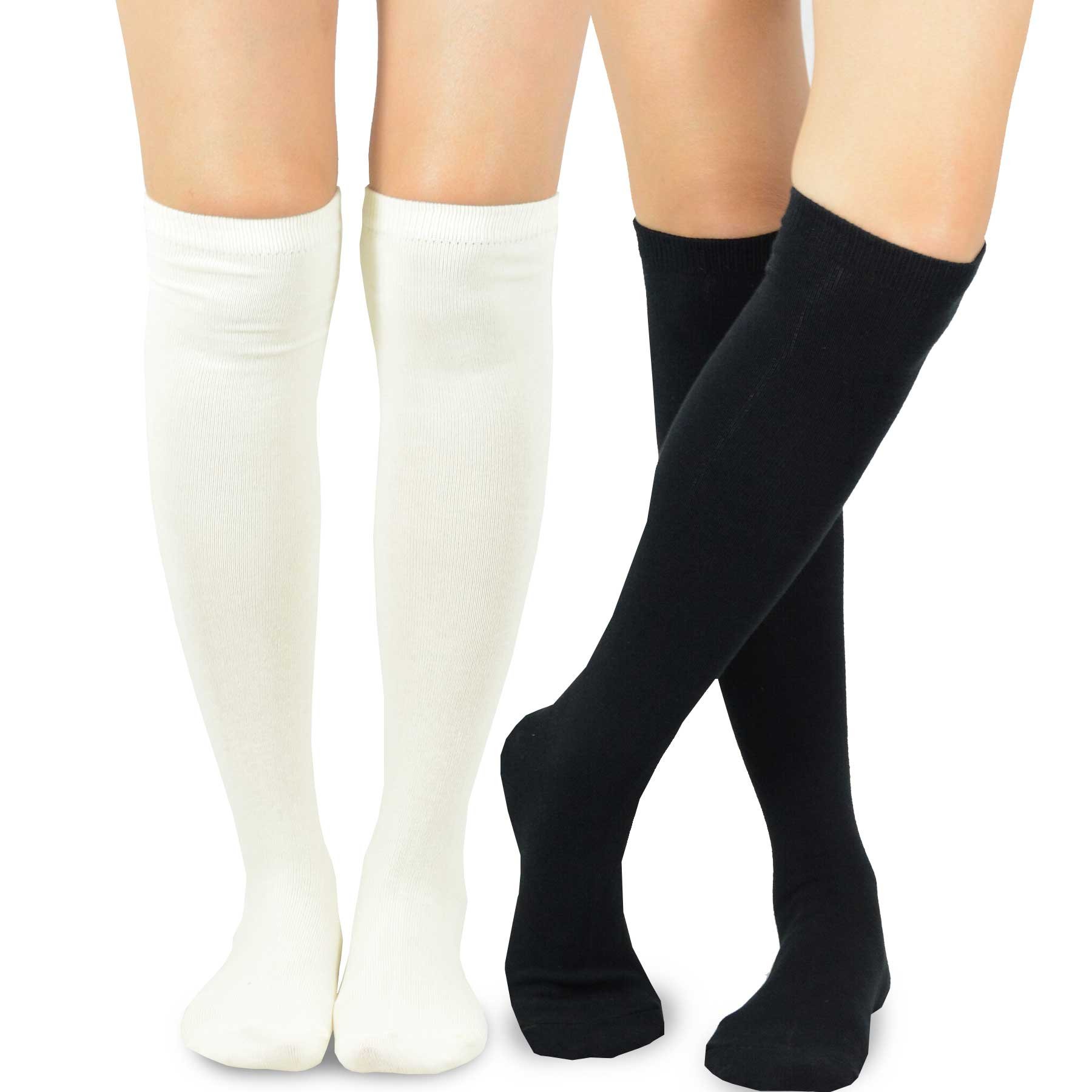 Fashionable Cotton Slouchy Boot Socks for Women and Girls: Long Thigh Highs, Over-the-Knee Highs, and Knee Highs