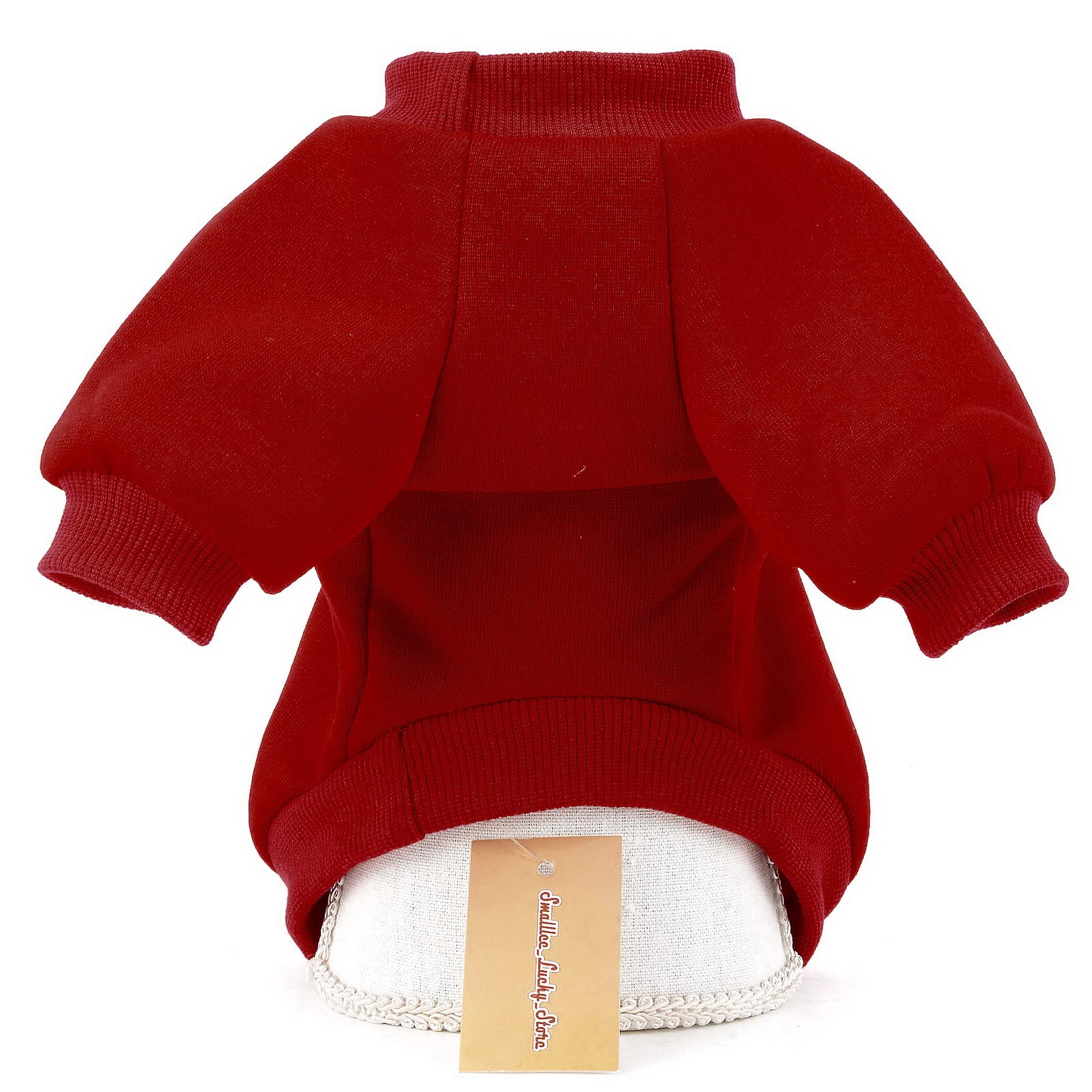 SMALLLEE_LUCKY_STORE Dog Santa Party Christmas Jumper Sweatshirt for Puppy Small Dogs Cats Chihuahua Xmas Sweater - Image 2