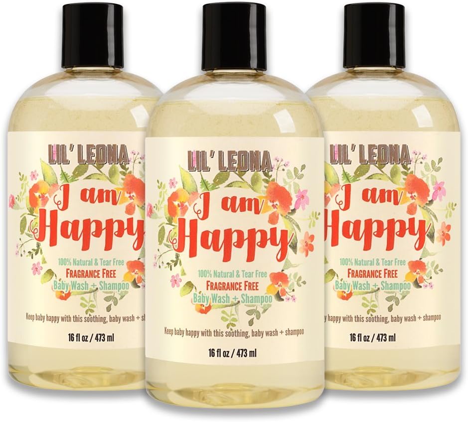 3-in-1 Baby Shampoo Body Wash and Bubble Bath - 48 oz - by Lil Leona