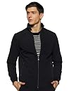 Amazon Brand - Symbol Men's Polyester Light Weight Casual Lined Standard Length Jacket (AW20-LW-SY-02_Black_2XL) gallery image