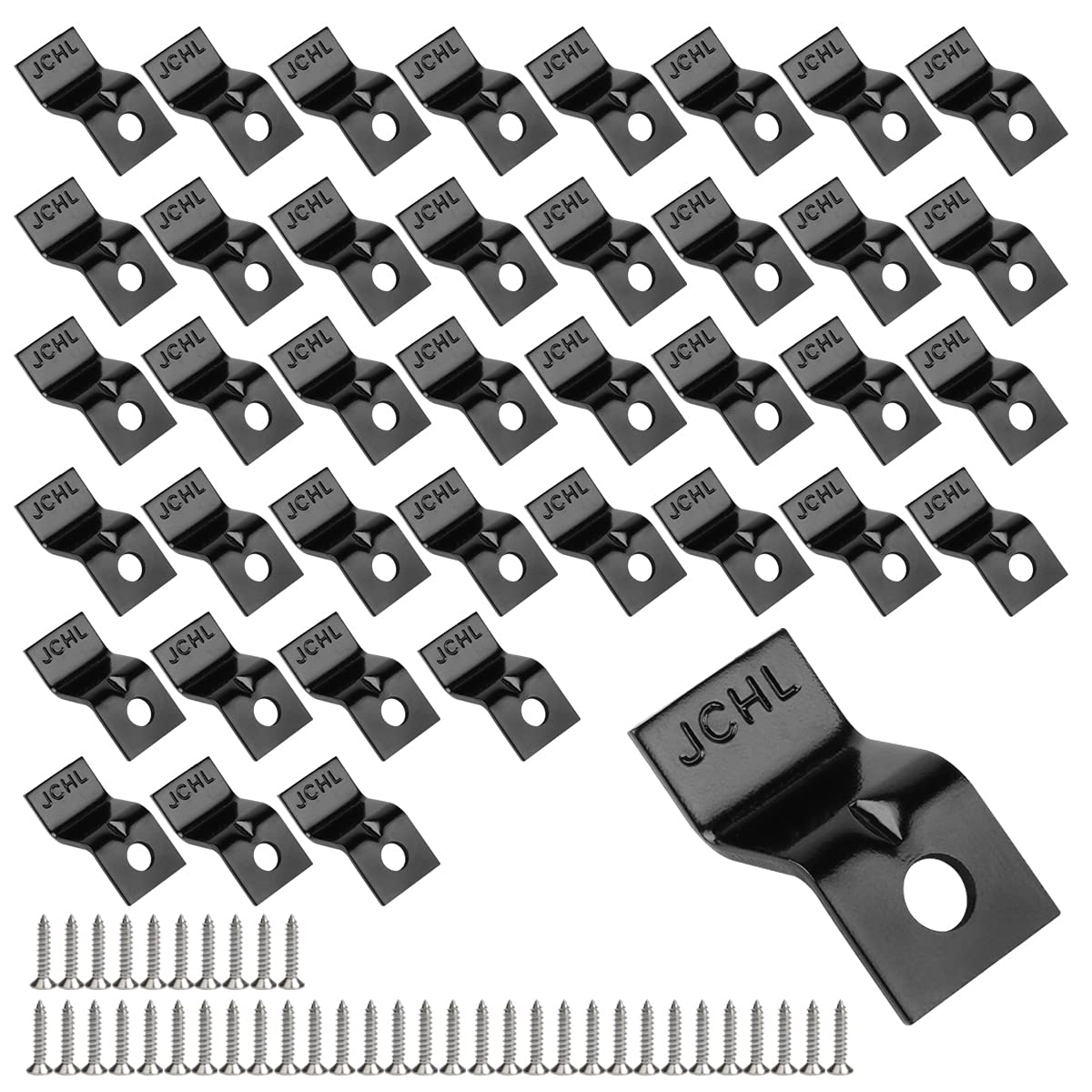Buy JCHL Table Desk Top Fasteners with Screws Black Heavy Duty Z Table