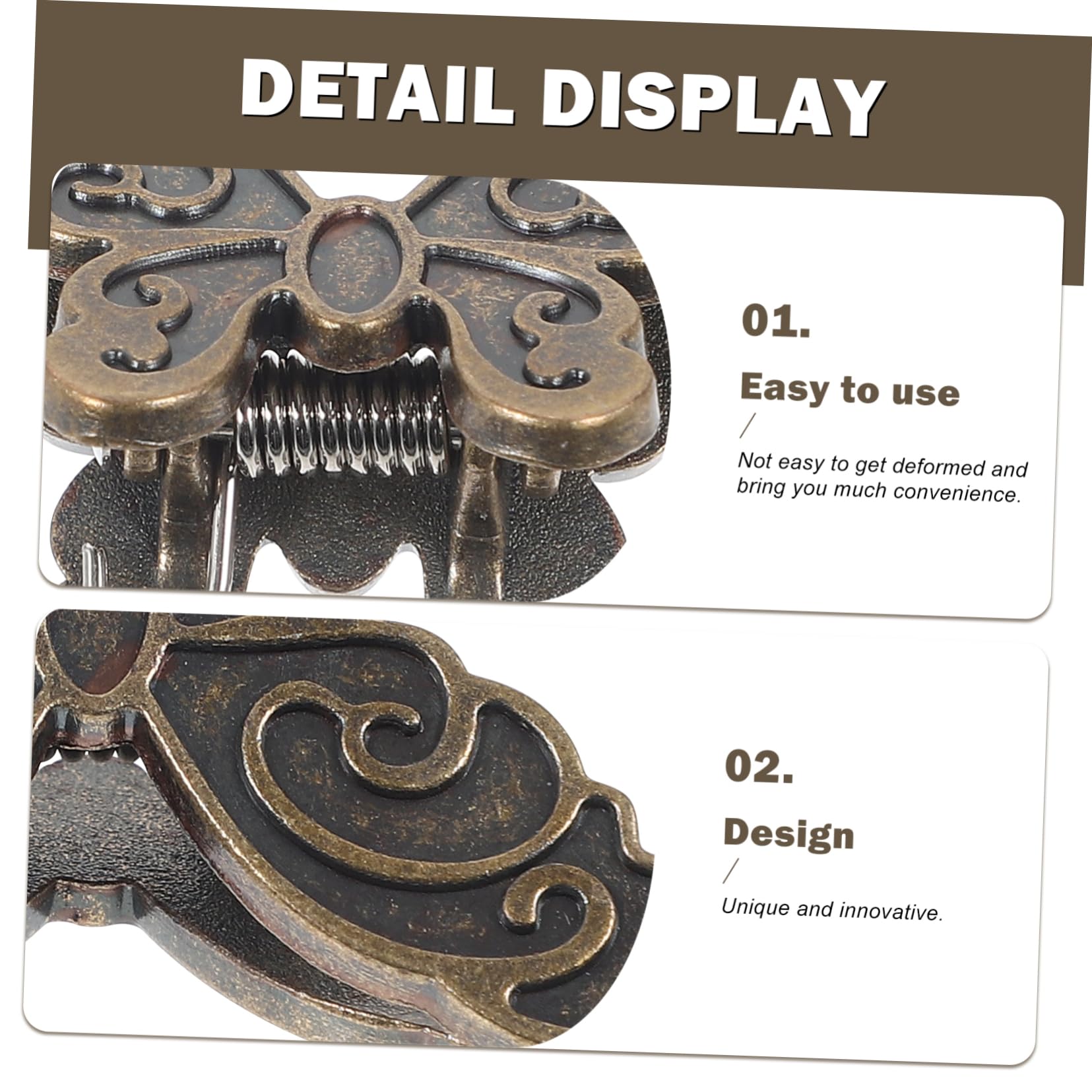 DOITOOL 5 Set Clip Per Documenti Fermagli Creativi Per Ufficio E Scuola Design Vintage Per Organizzazione Elegante Documenti E Foto 4 Pezzi*5