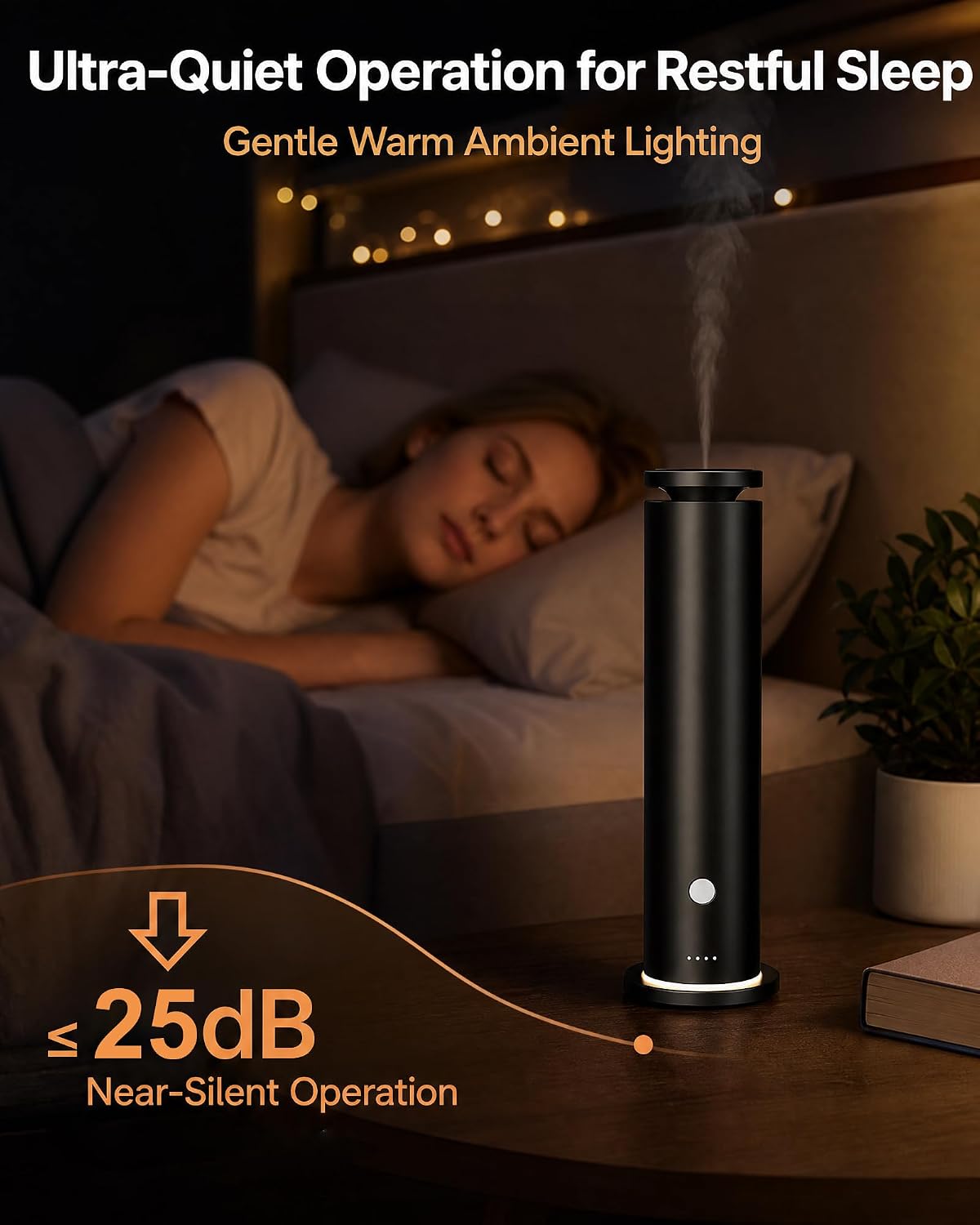 Waterless Diffuser with 5 Essential Oils Set, Hotel Collection Scent Diffuser Up to 1500 Sq.Ft, Diffuser with Remote Control, Timer & Ambient Light, Oil Diffusers for Home Office Hotel SPA