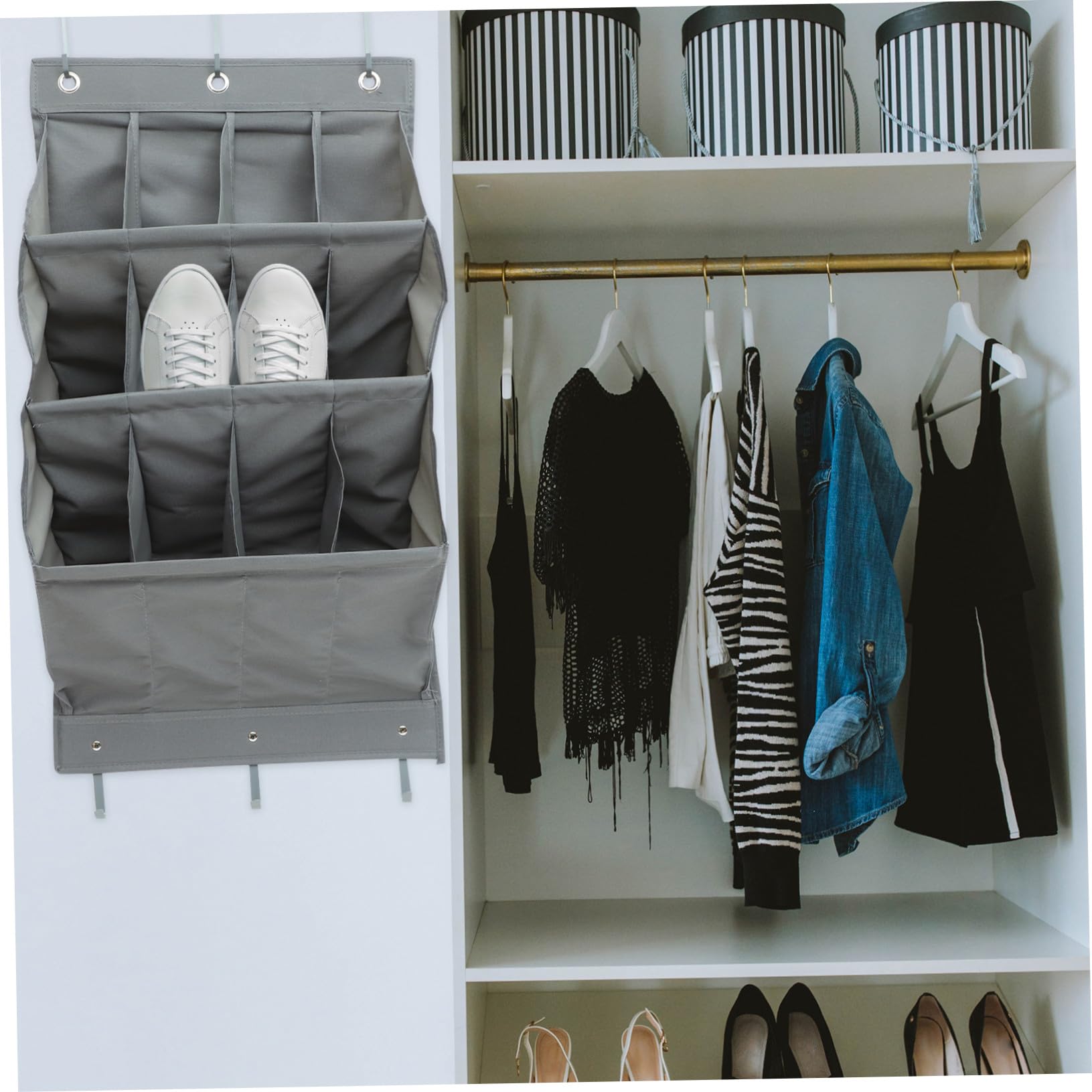 Levemolo Wandhängender Oxford Organizer Tasche Aufbewahrung 12 Fächer Haustür Stauraum Mehrschichtig Für Kinderzimmer Badezimmer