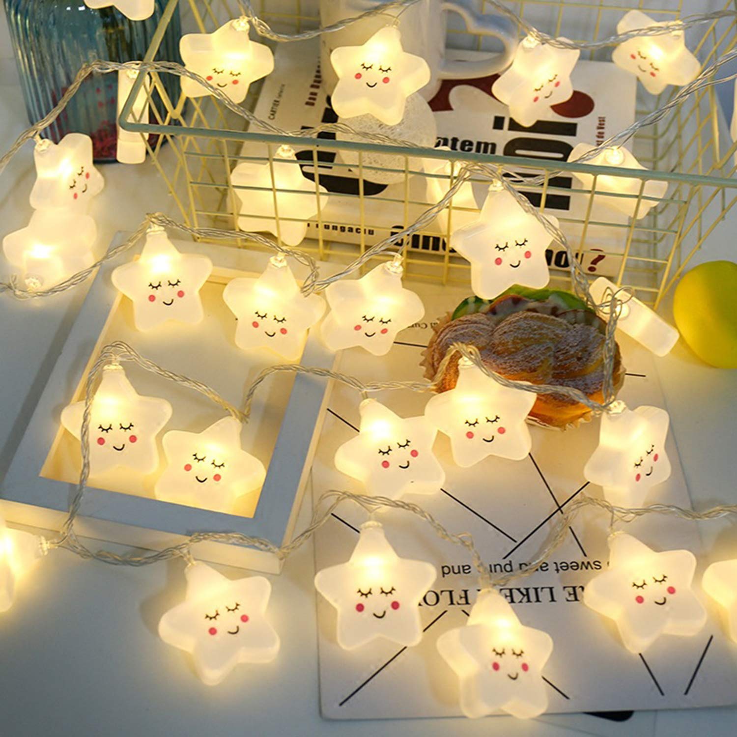 Luce A Forma di Nuvola di LED A Forma di Nuvola di Luce Calda A Batteria