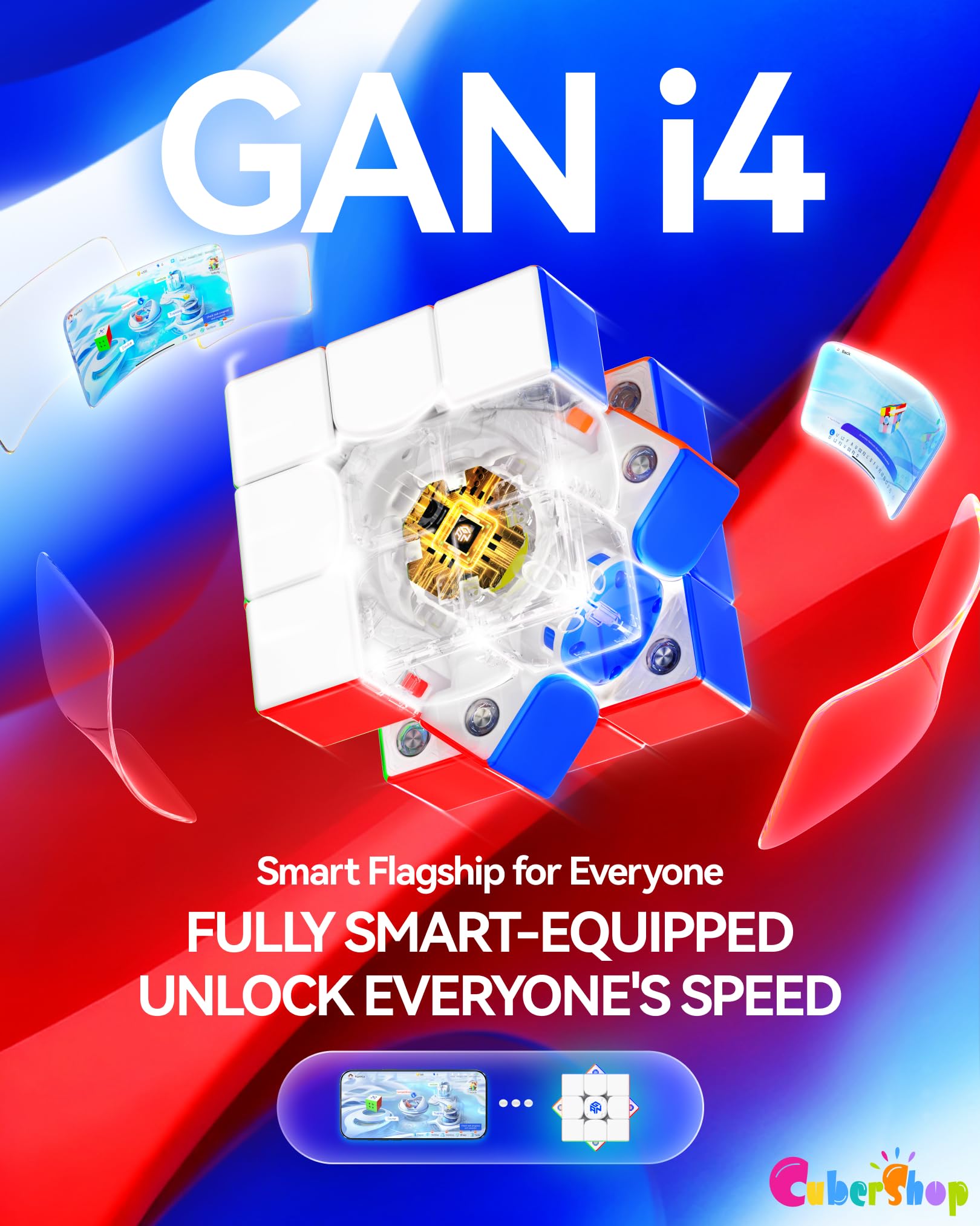 Amazon.co.jp: CuberShop GAN i4 MagLev UVコーティング スマート 3x3