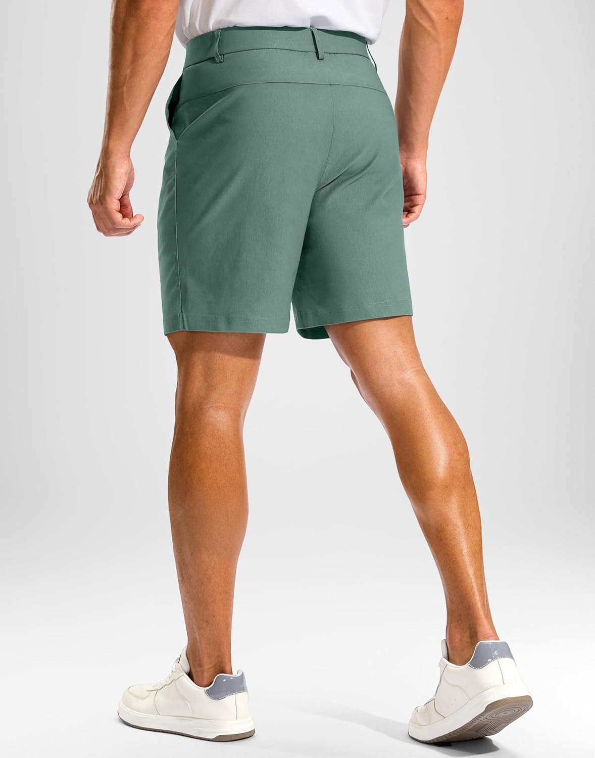 Pudolla Men's Golf Dress Shorts 7"/9" Stretch Casual Work Hybrid Shorts for Men with 3 Pockets Quick Dry Breathable - Image 3