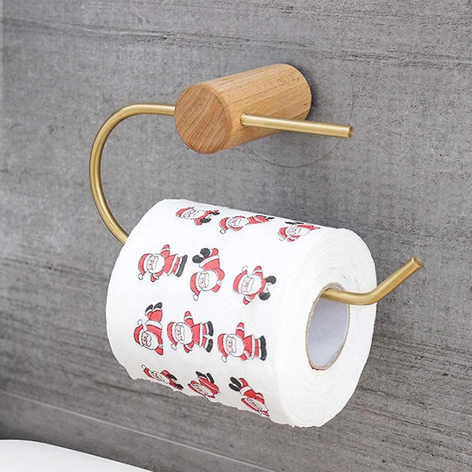 Toilet Paper Holders Toilet Paper Holders Single Post Toilet Paper Roll Holder Wall Mount Perforation-Free Brass Paper Towel Holders Bathroom Tissue Roll Dispenser Bathroom Toilet Paper Holder (Color