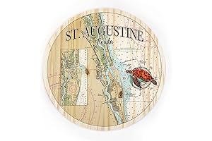 18" St. Augustine, FL Round Wall Art