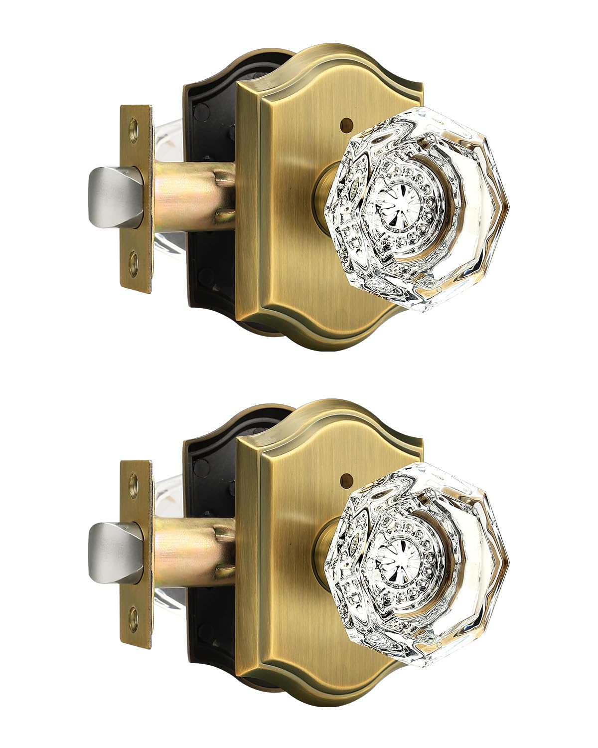 Serrure de porte en cristal résout les problèmes de fermeture sans clé lit et bain lot de 2