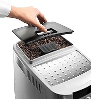 Vista 3 de De'Longhi ECAM22110S Magnifica XS - Máquina de café expreso totalmente automática con sistema de capuchino manual, color plateado