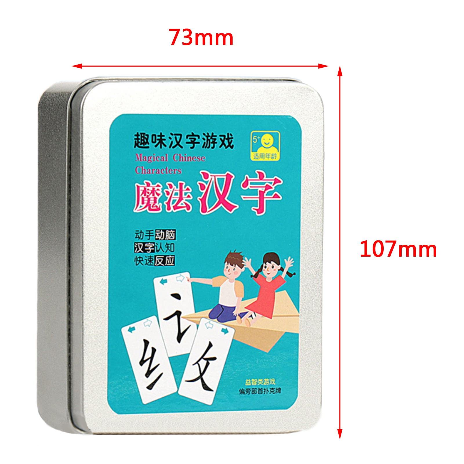Juego de 10 cartas educativas mágicas para aprender caracteres chinos